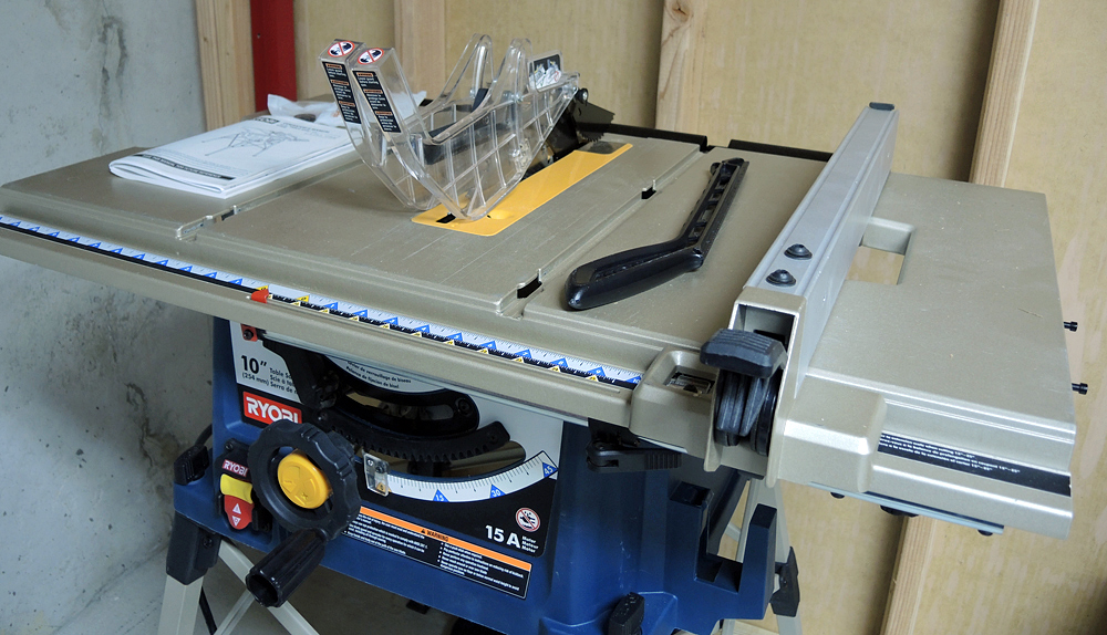 Ryobi 10" Portable Table Saw with Stand