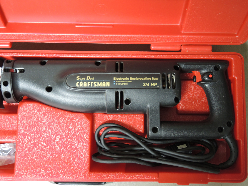 Sears Craftsman 3/4 HP Reciprocating Saw with Case