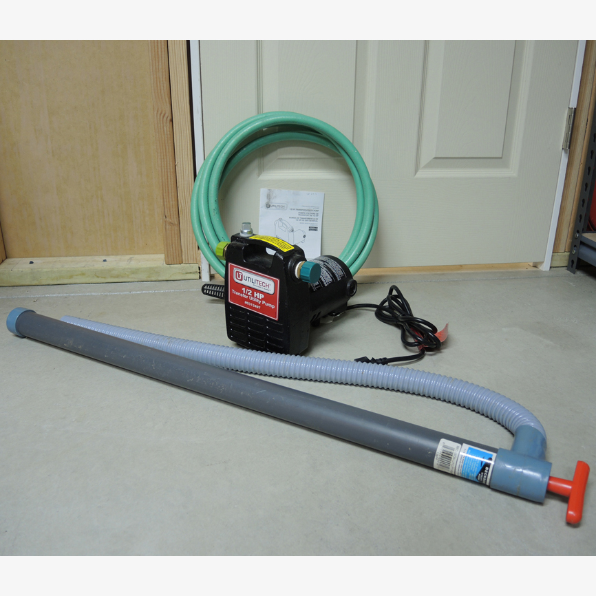 Utilitech 1/2 HP Utility Transfer Pump and Hand Pump
