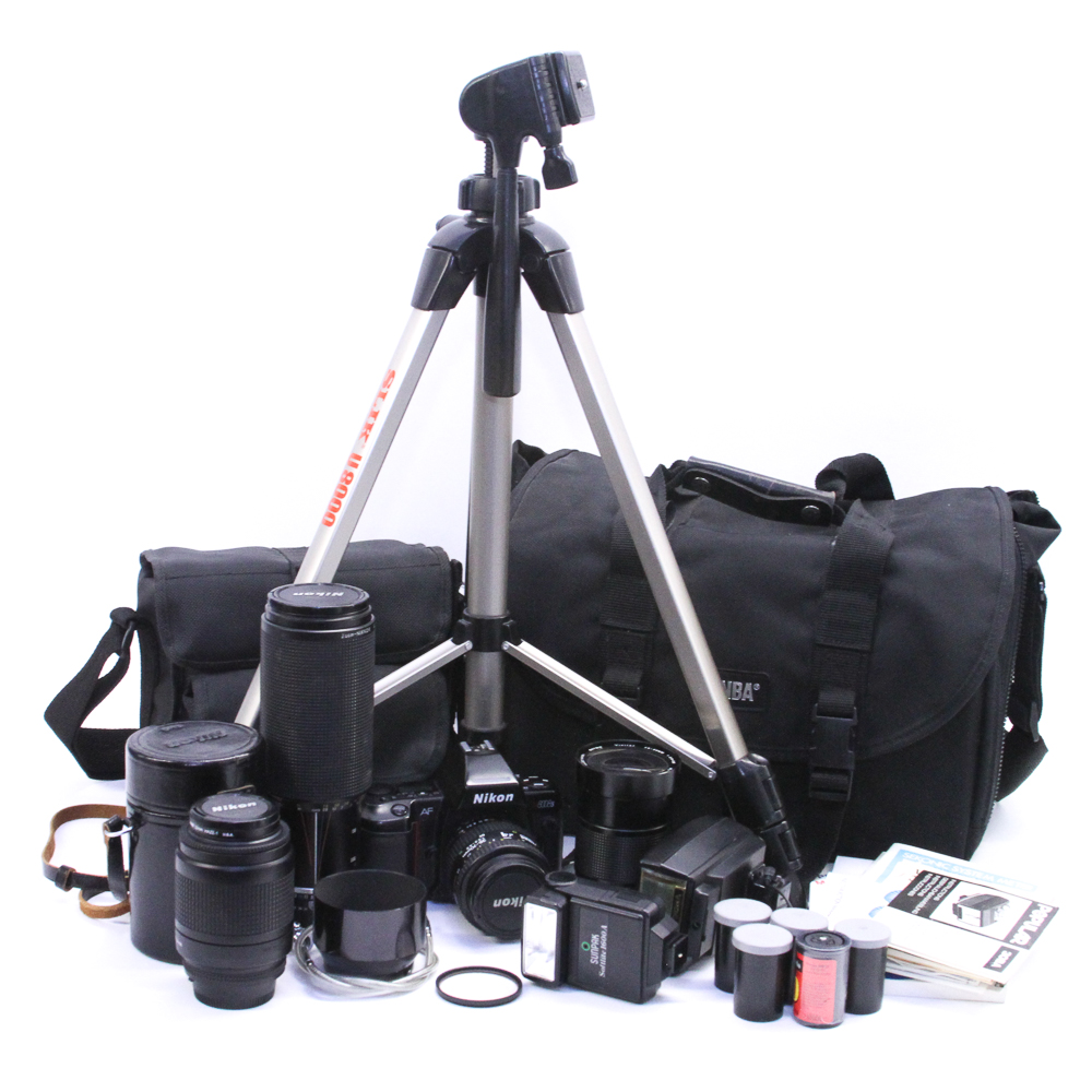 Nikon N8008s Film Camera with Accessories