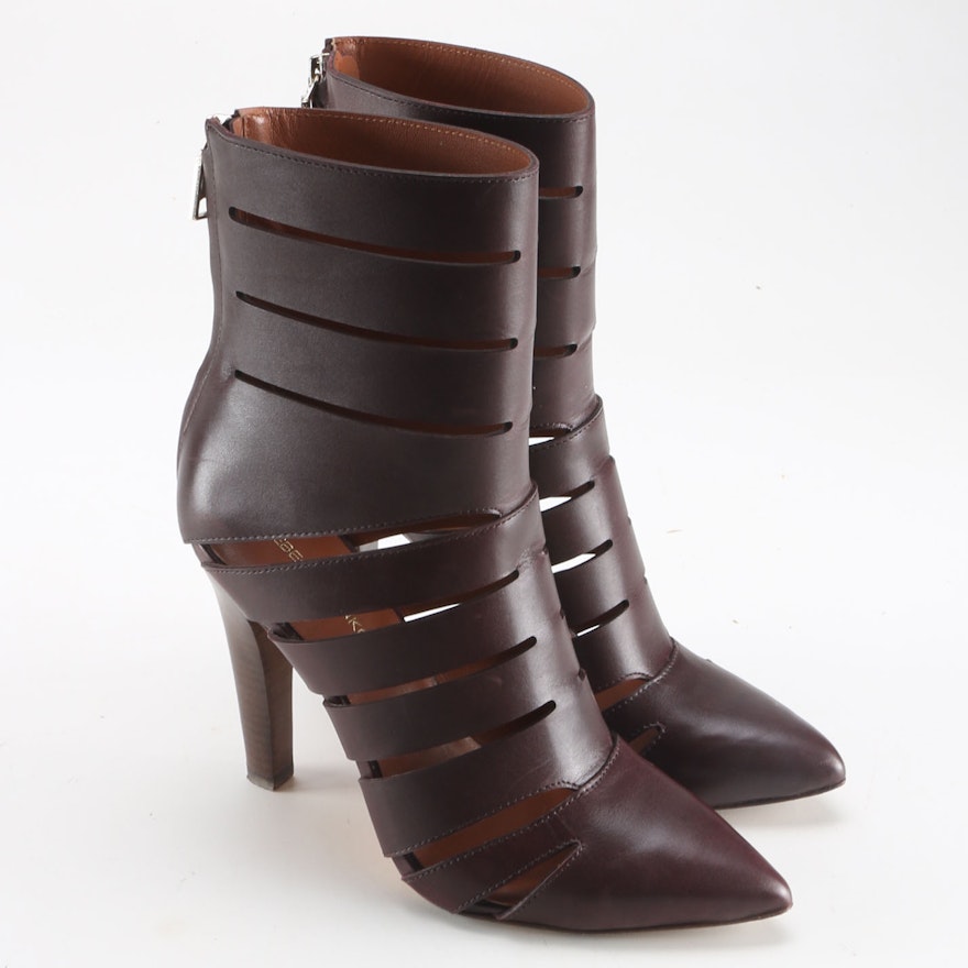 Rebecca Minkoff Derea Dark Brown Leather Booties