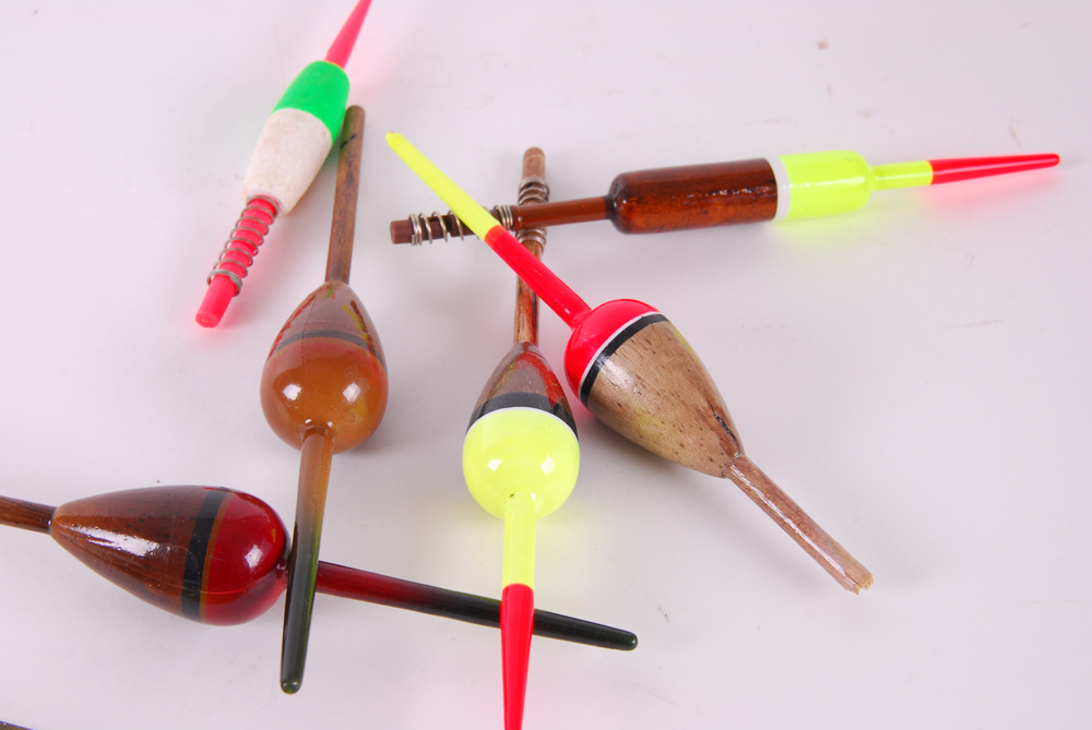 Collection of Modern Float-Fishing Floats and Instructional Video