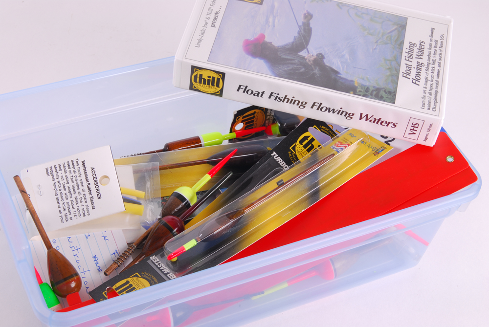 Collection of Modern Float-Fishing Floats and Instructional Video