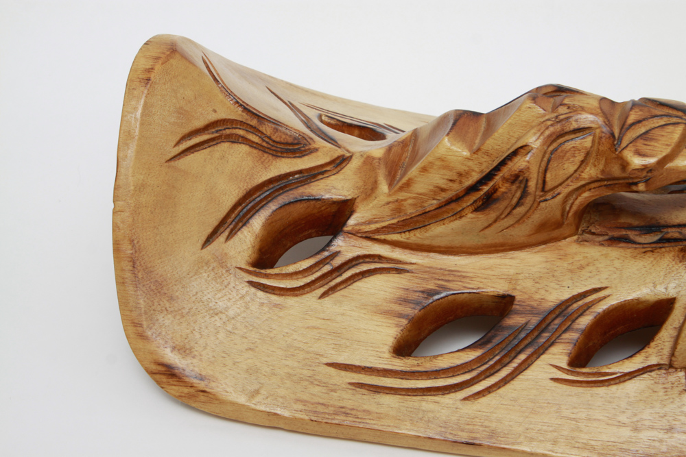 Filipino Igorot Carved Wood Demon Mask