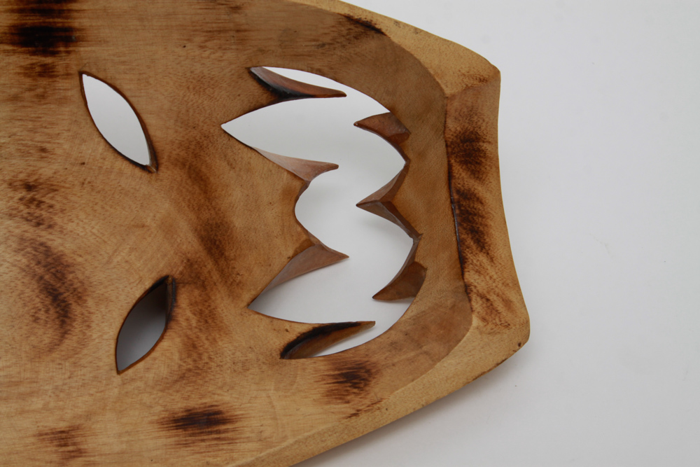 Filipino Igorot Carved Wood Demon Mask