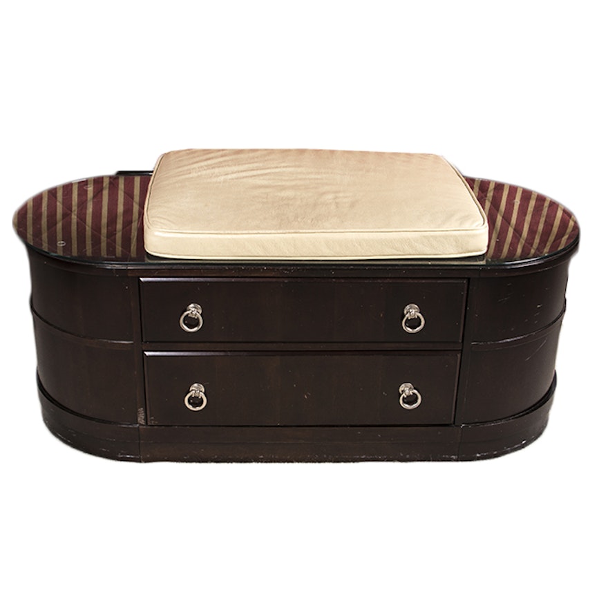 Bassett Furniture Oval Bench/Table