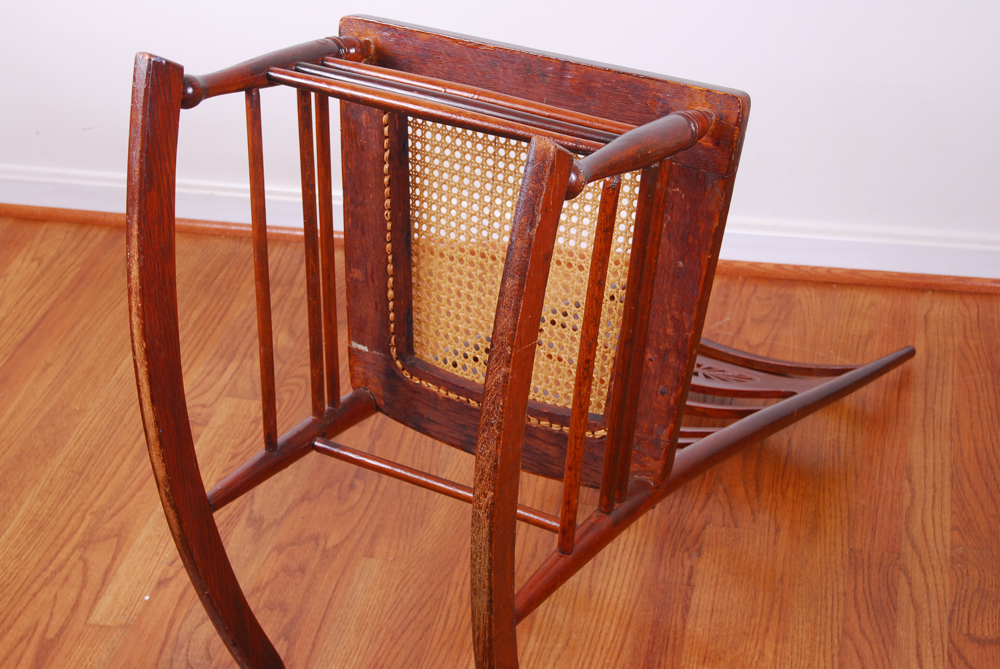 Rocking Chair with Caned Seat