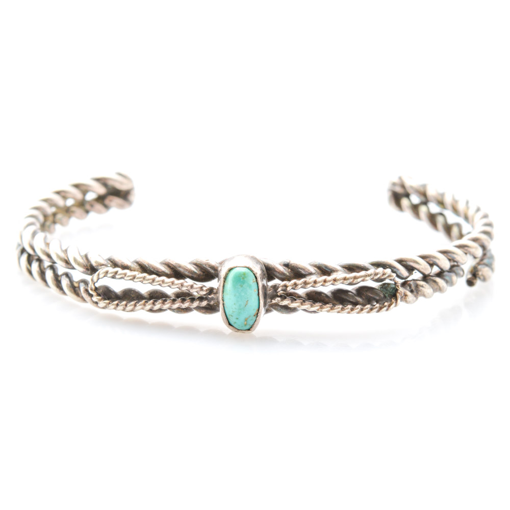 Sterling Silver Turquoise Cuff Bracelet