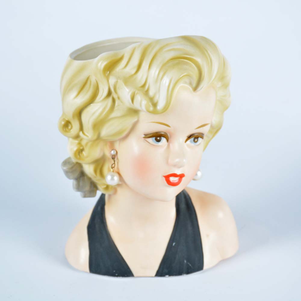 Marilyn Monroe Relpo Head Vase