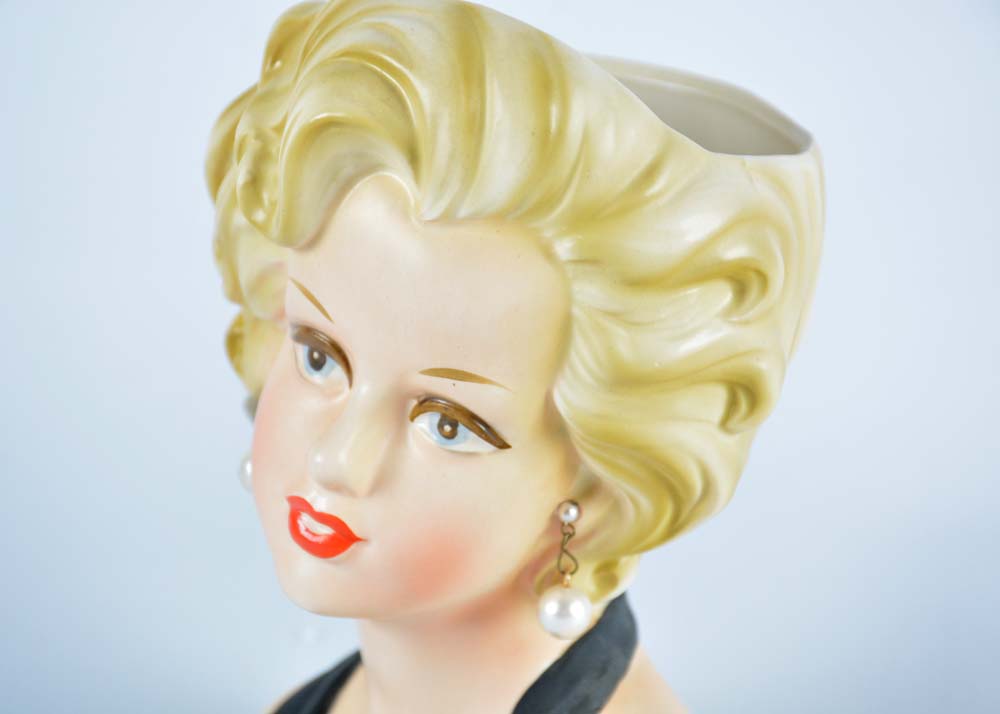 Marilyn Monroe Relpo Head Vase