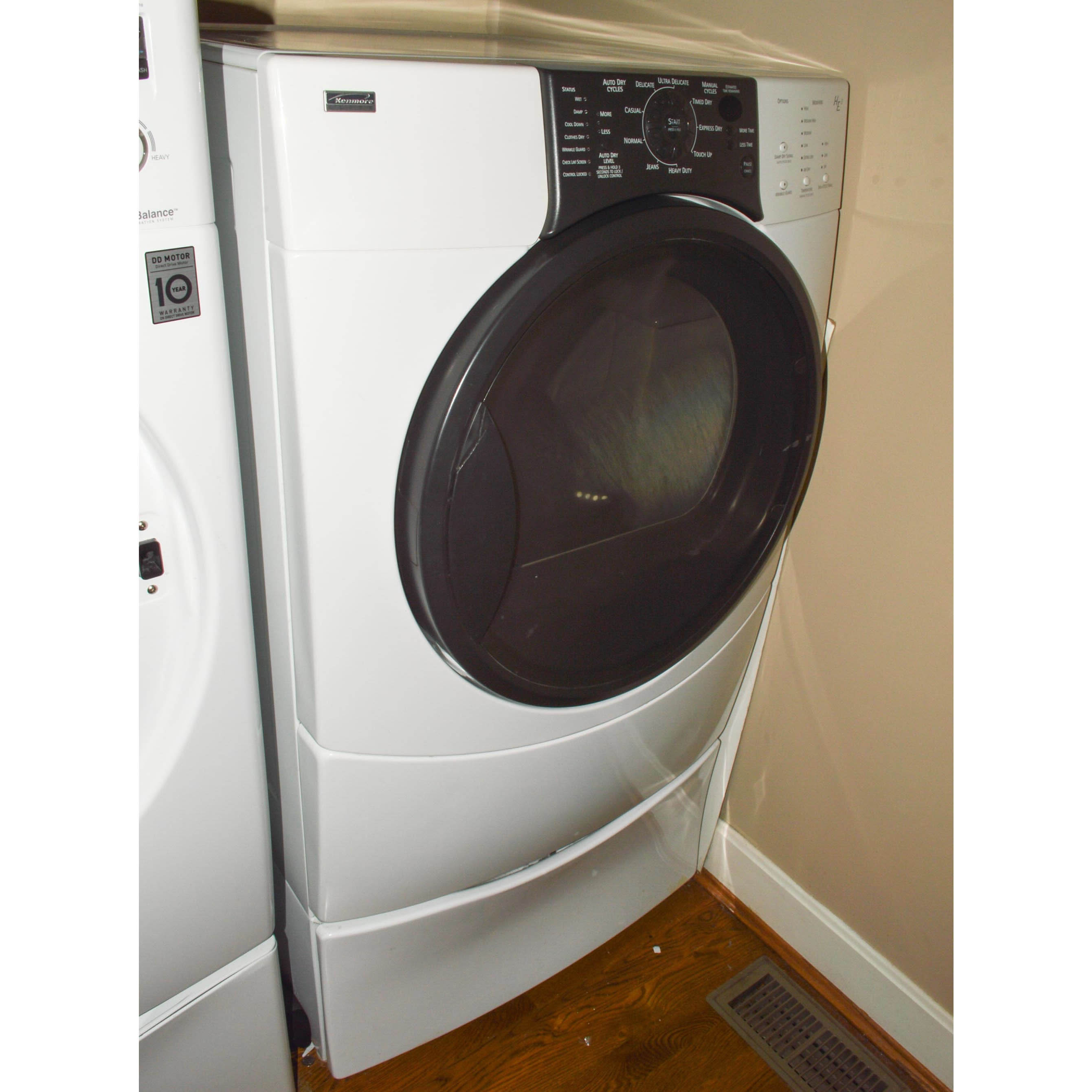 Kenmore Elite HE3 Dryer and Pedestal