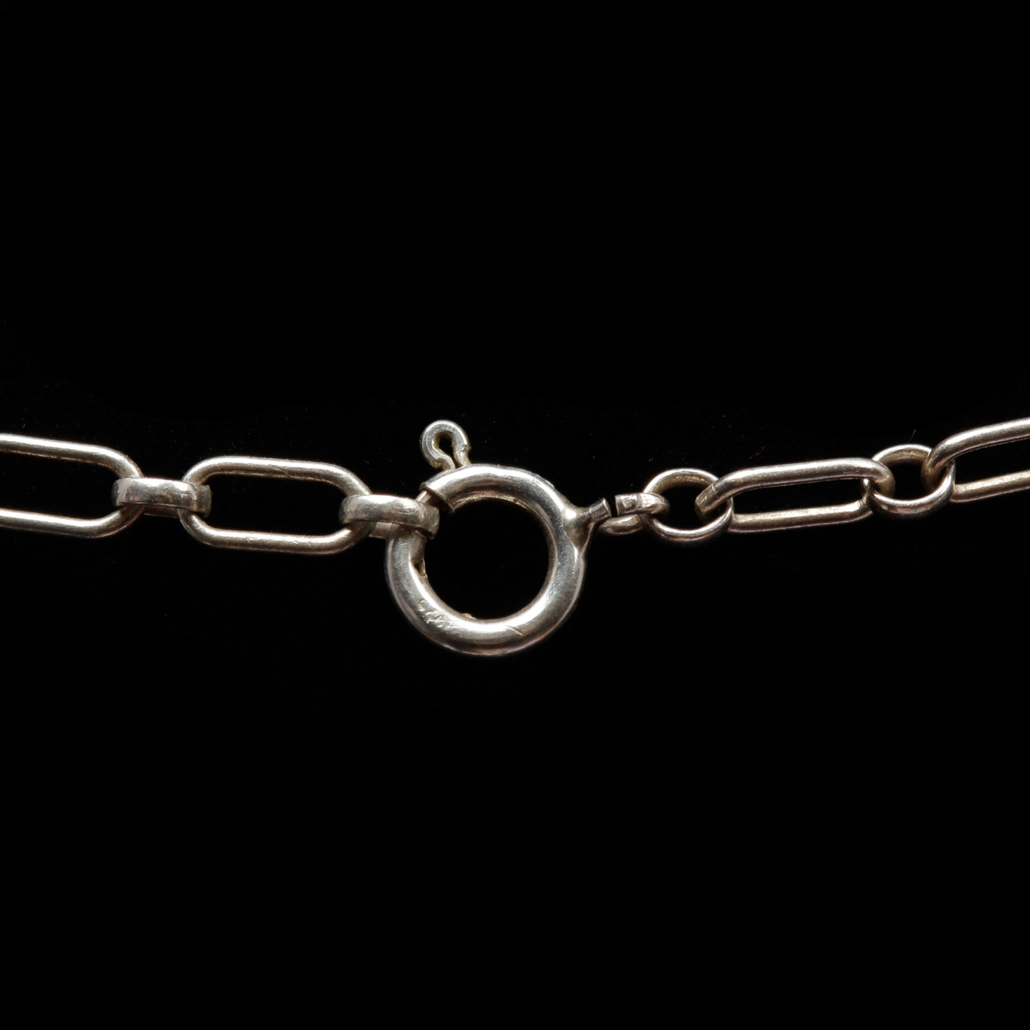 Sterling Silver S.A. Arviso Old Pawn Navajo Feather Necklace