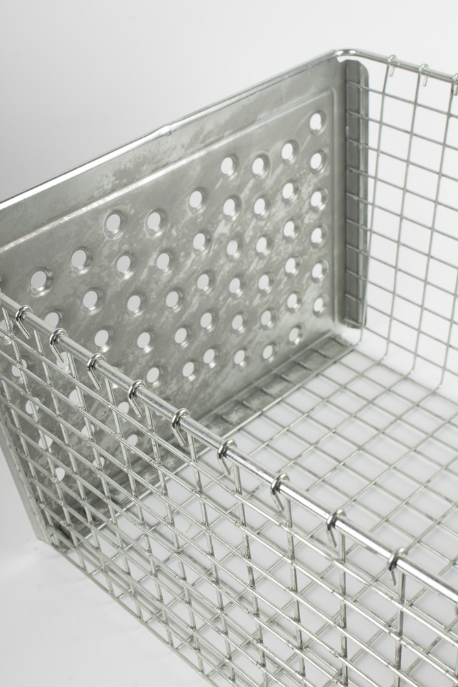 Collection of Lyon Locker Style Metal Storage Baskets