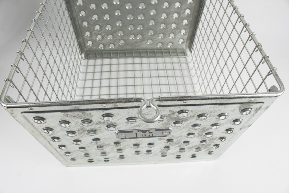 Collection of Lyon Locker Style Metal Storage Baskets