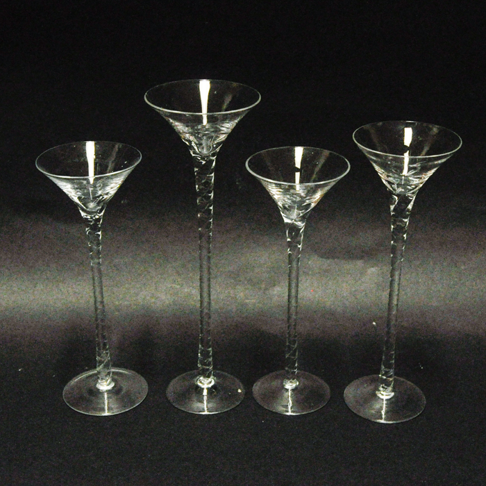 Contemporary Glass Tea Light Candle Holders