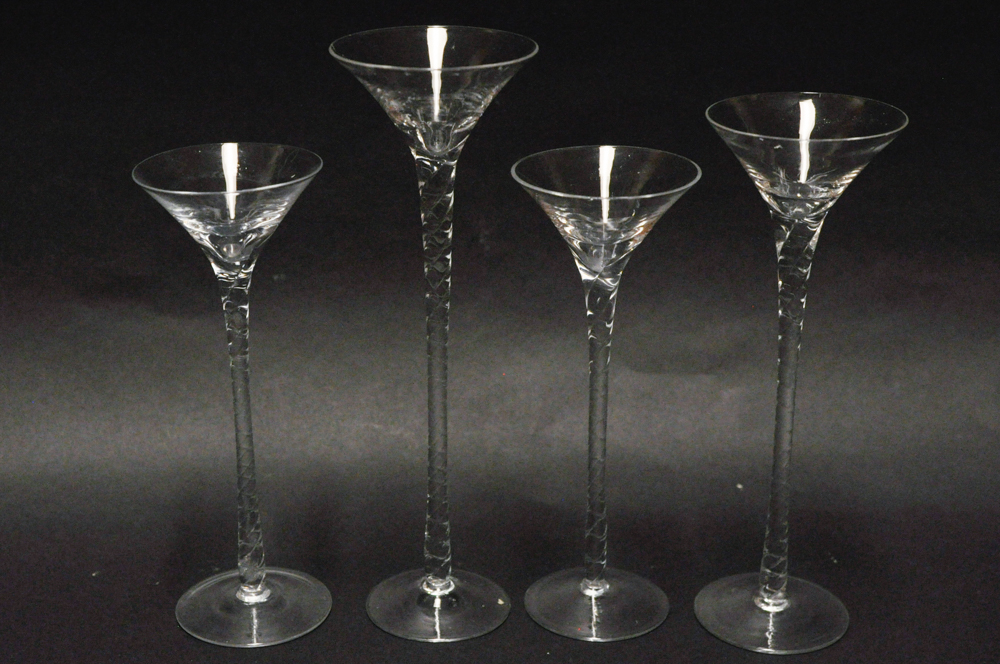Contemporary Glass Tea Light Candle Holders