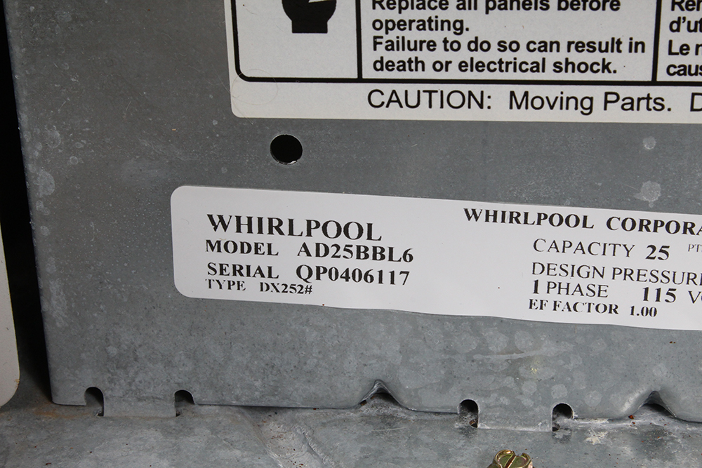 Whirlpool Accudry DeHumidifier