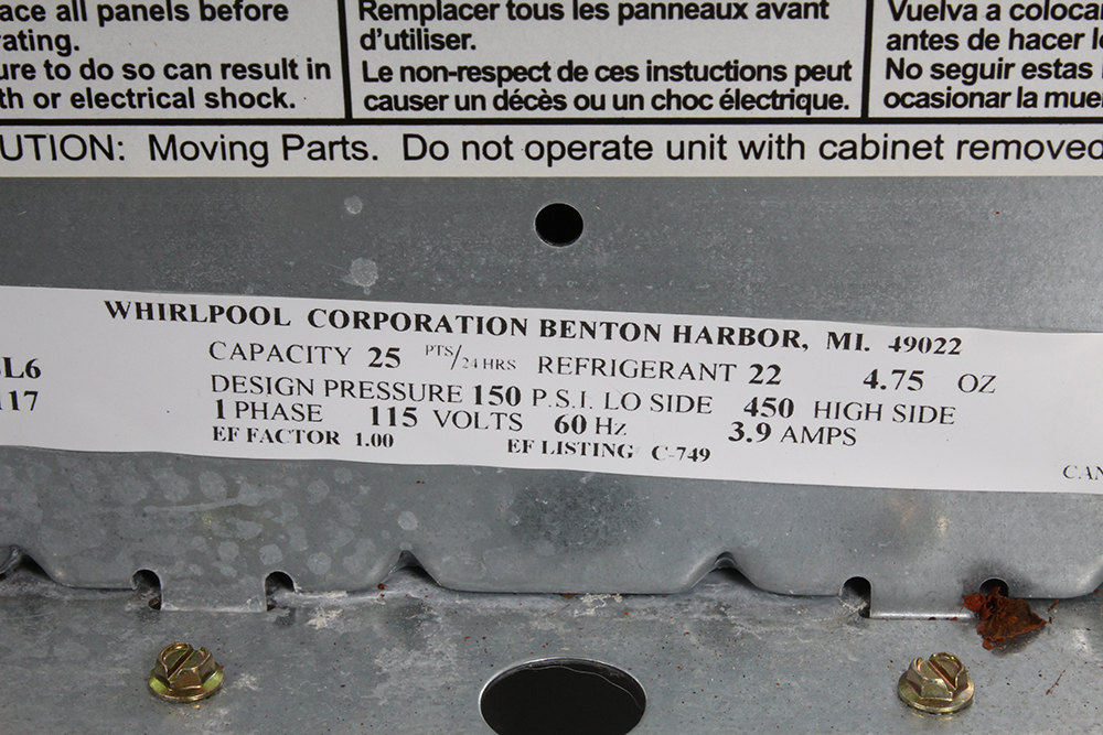 Whirlpool Accudry DeHumidifier