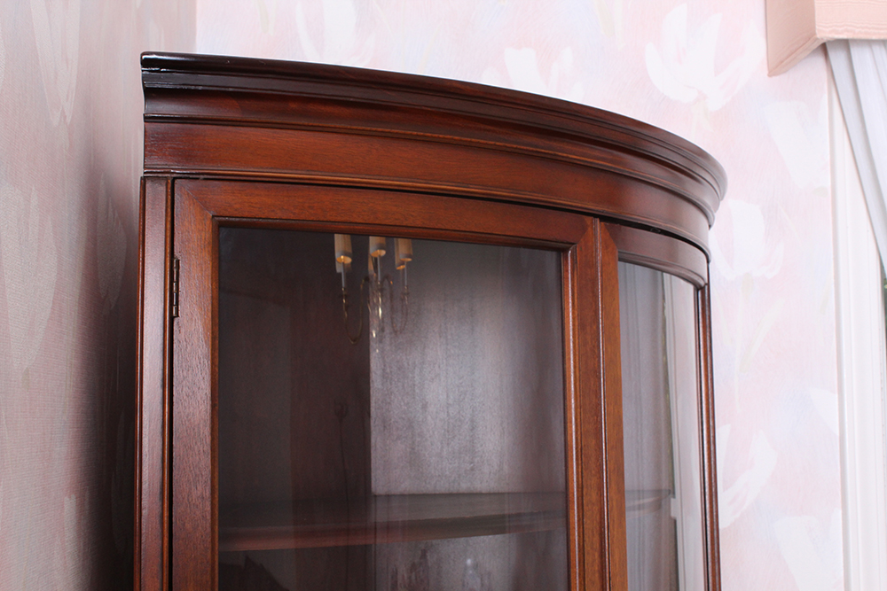 Curved Corner China Cabinet