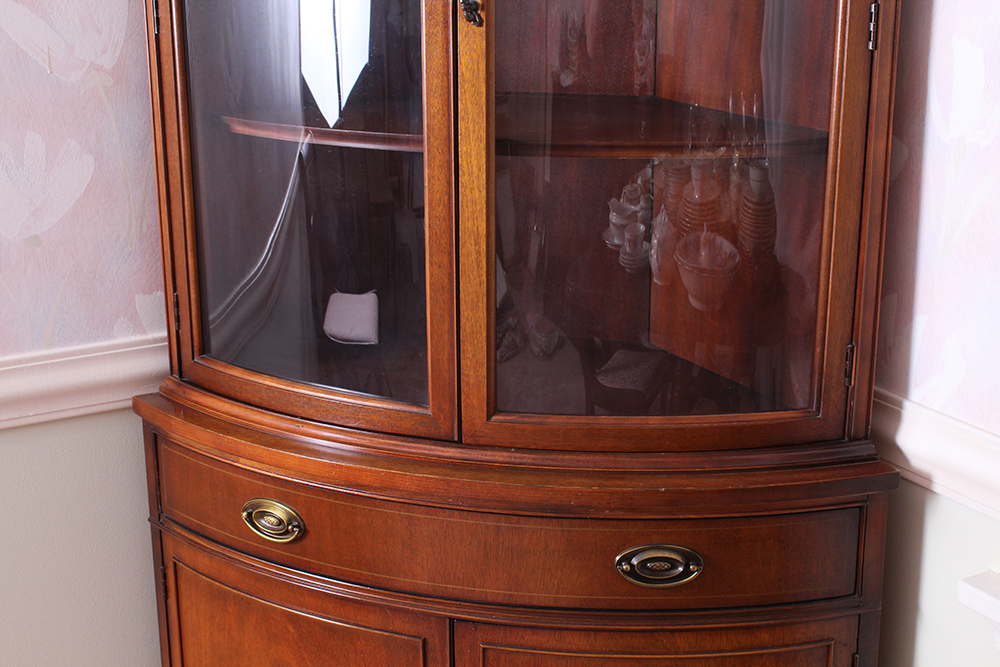 Curved Corner China Cabinet