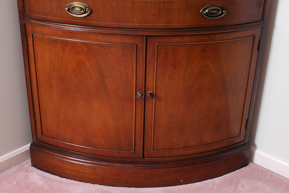 Curved Corner China Cabinet