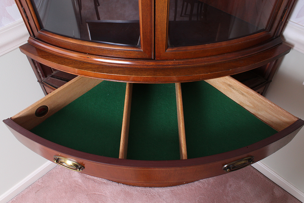 Curved Corner China Cabinet