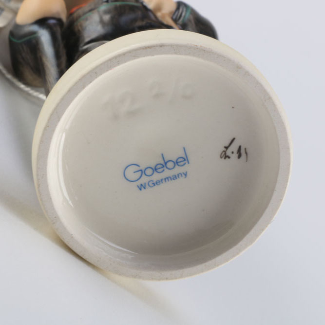 Pair of Goebel Hummel "Little Hiker" and "Chimney Sweep" Figurines