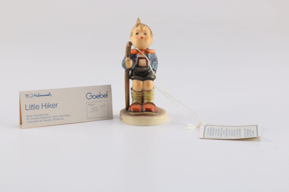 Pair of Goebel Hummel "Little Hiker" and "Chimney Sweep" Figurines