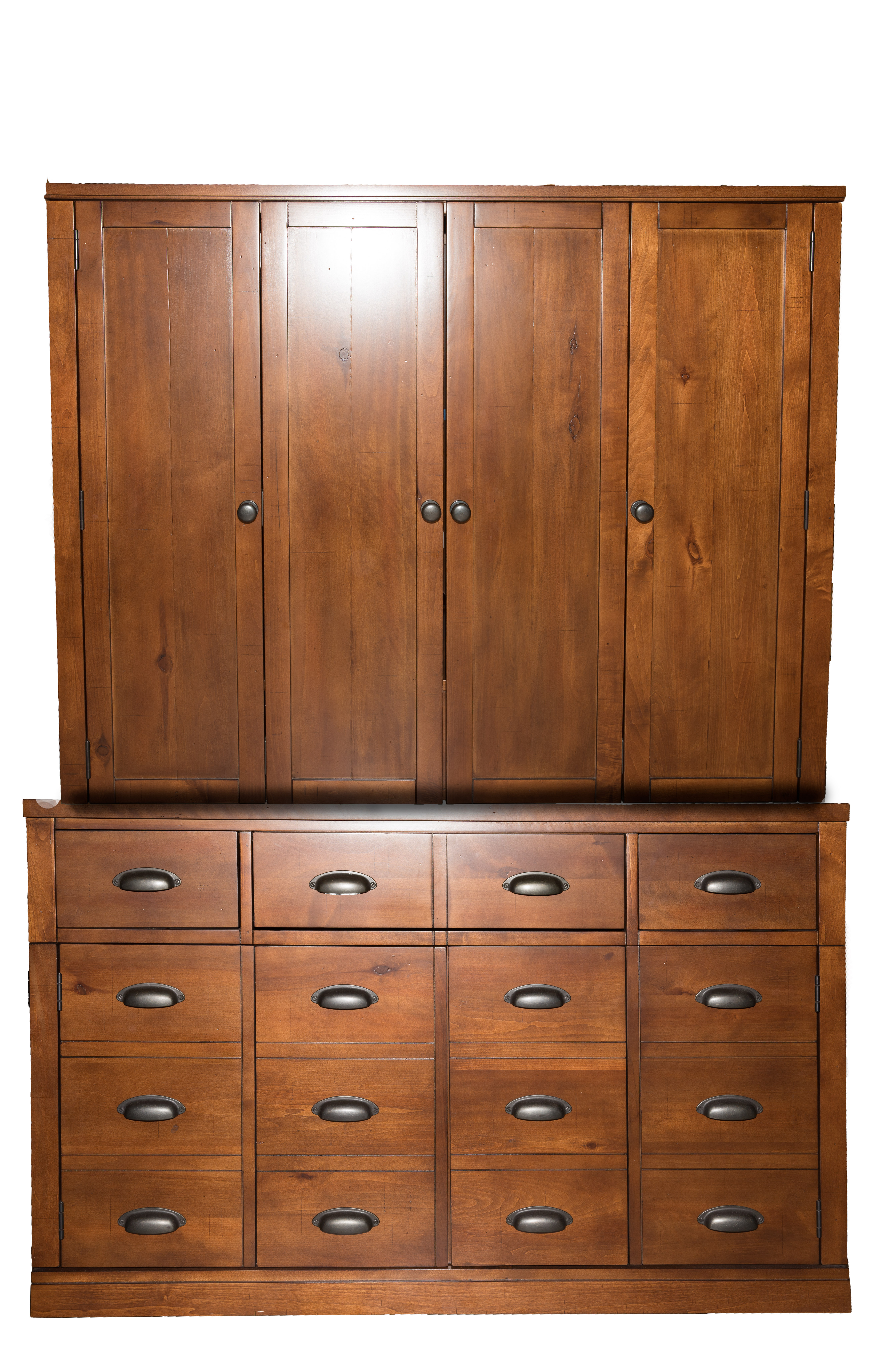 Contemporary "Anderson Media Console and Hutch" by Pottery Barn