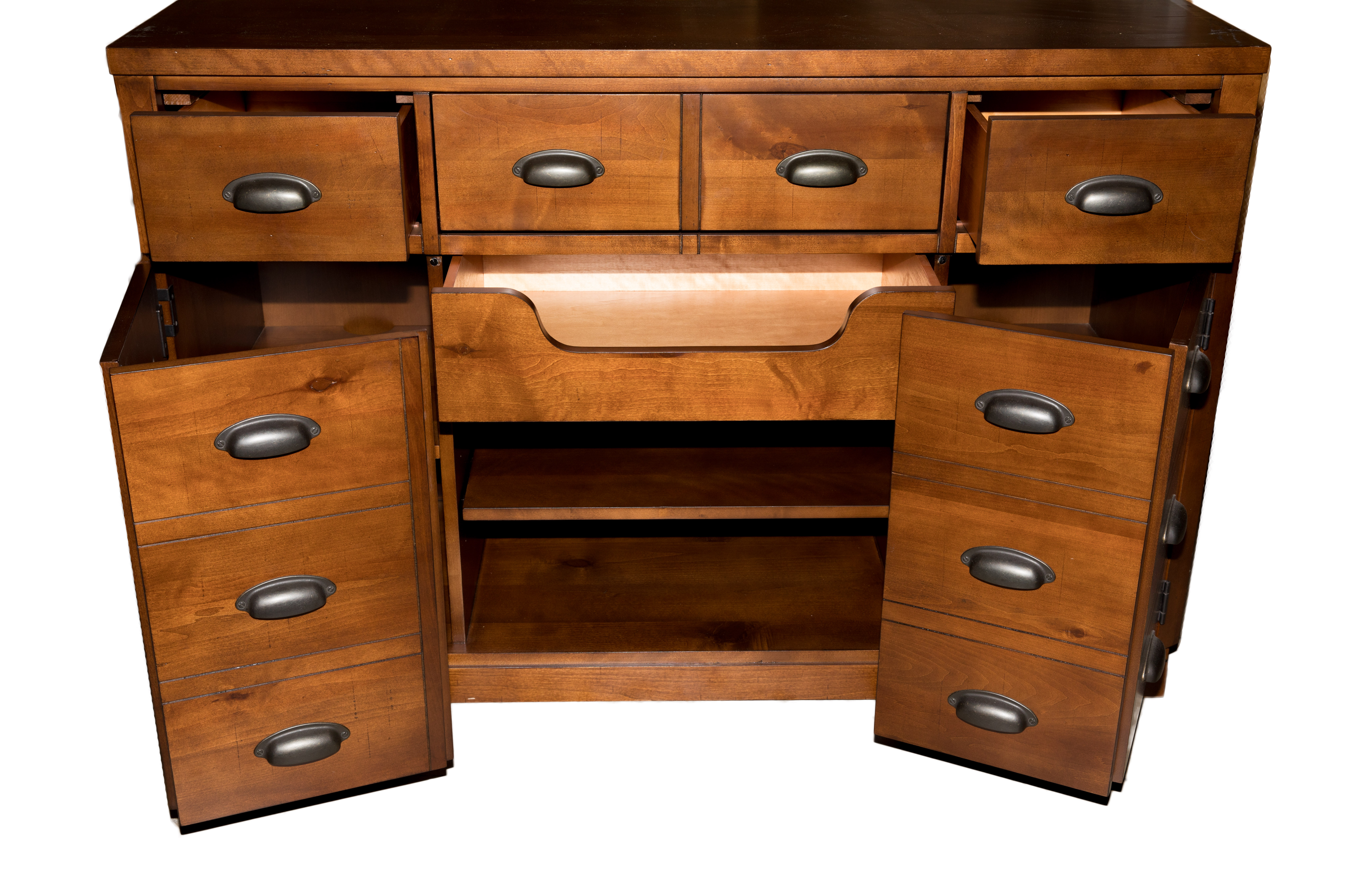 Contemporary "Anderson Media Console and Hutch" by Pottery Barn