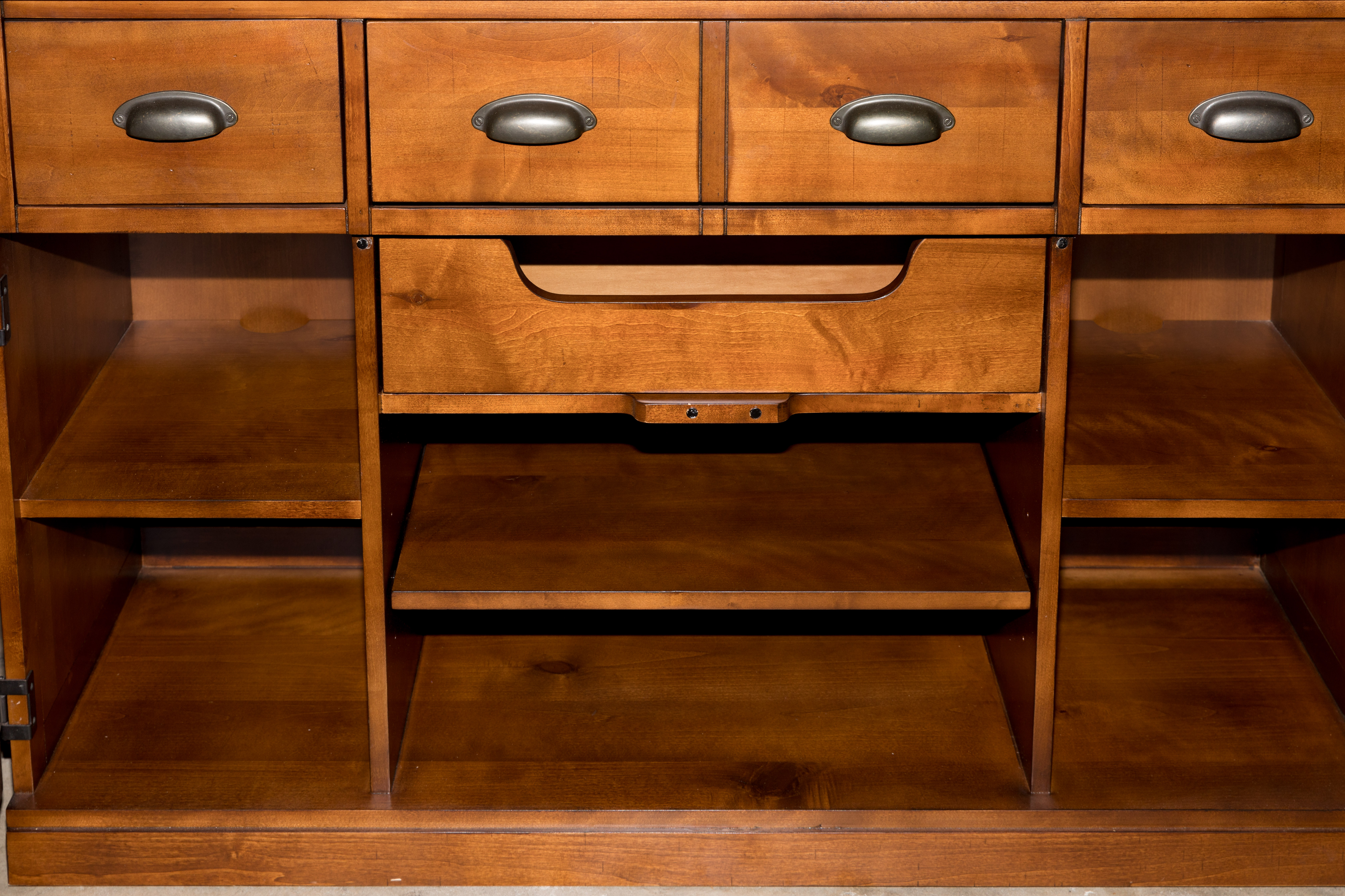 Contemporary "Anderson Media Console and Hutch" by Pottery Barn