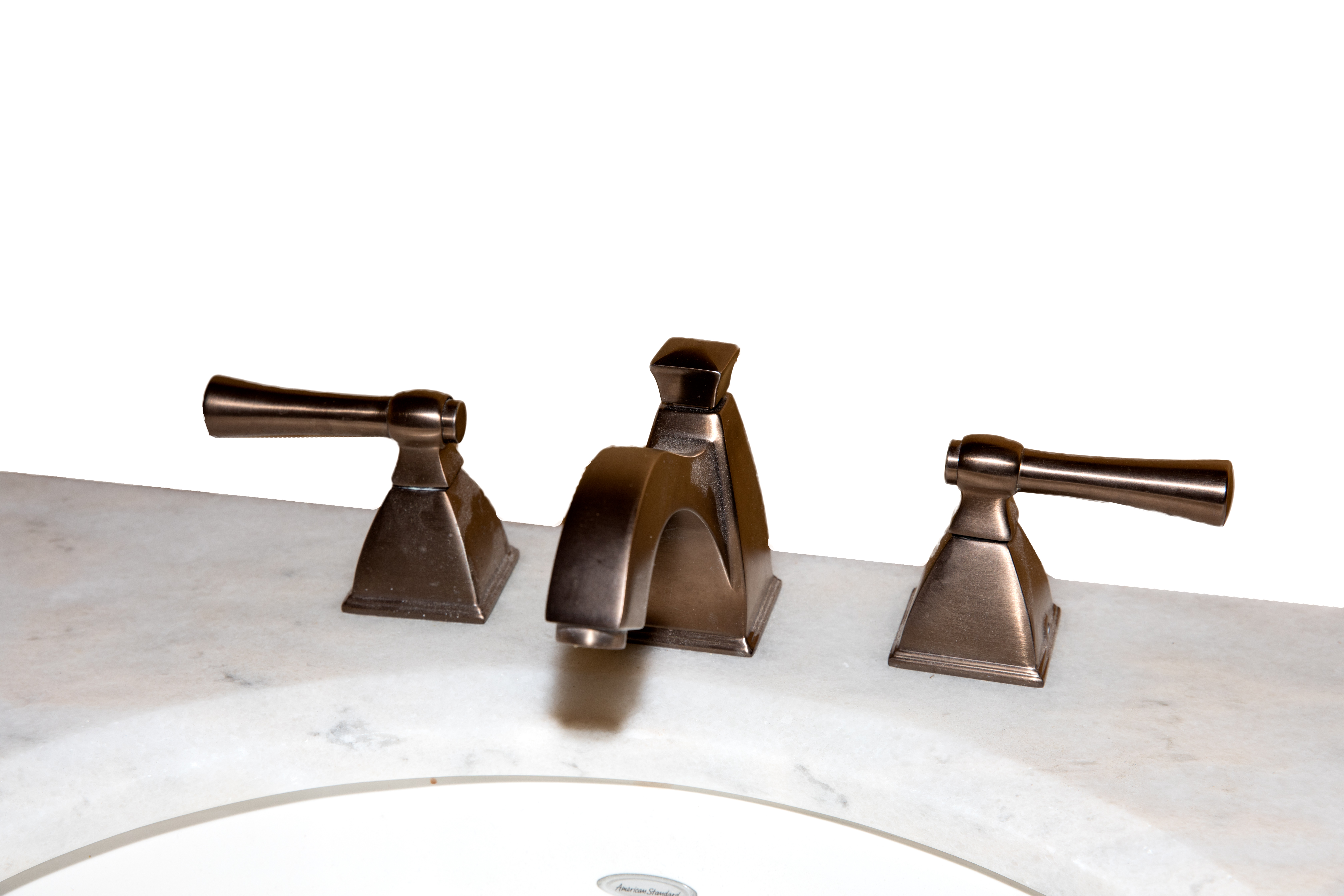 Moroccan Style Marquetry and Marble Vanity with Sink and Faucet
