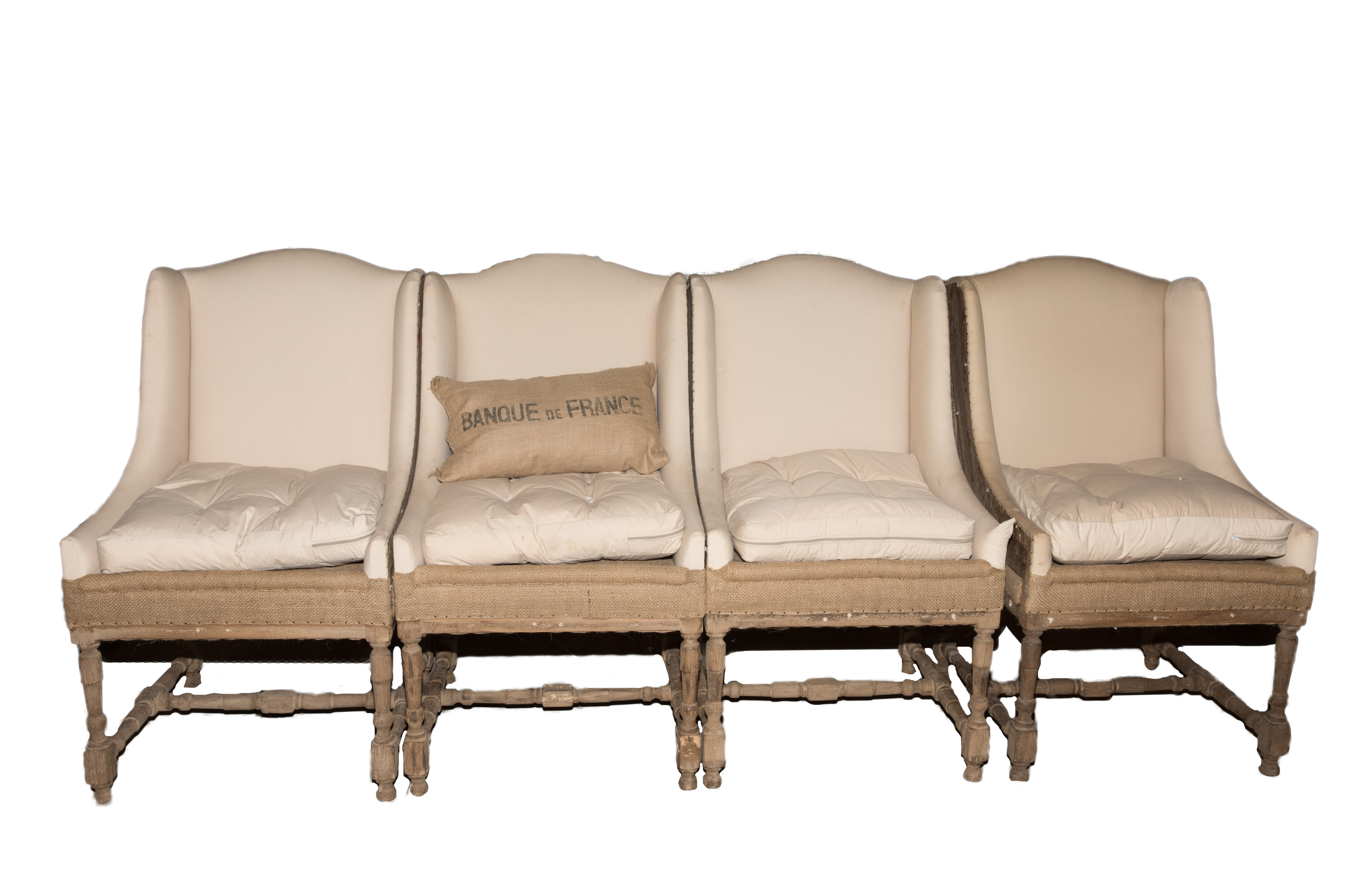 Contemporary "Deconstructed Slope Arm" Dining Chairs by Restoration Hardware
