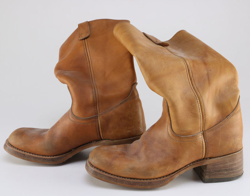 Vintage Kinney Leather Like Cowboy Boots