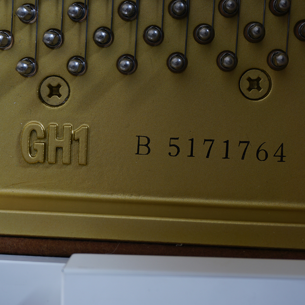 White Yamaha GP Disklavier Baby Grand Piano