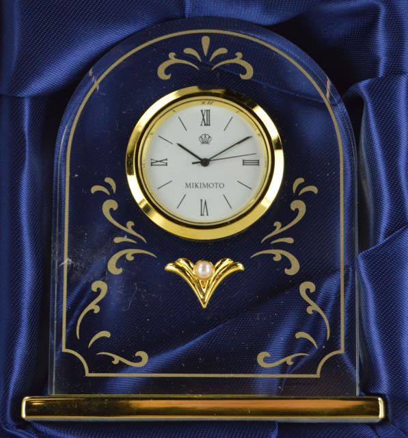 Mikimoto International Clock and Frame Set