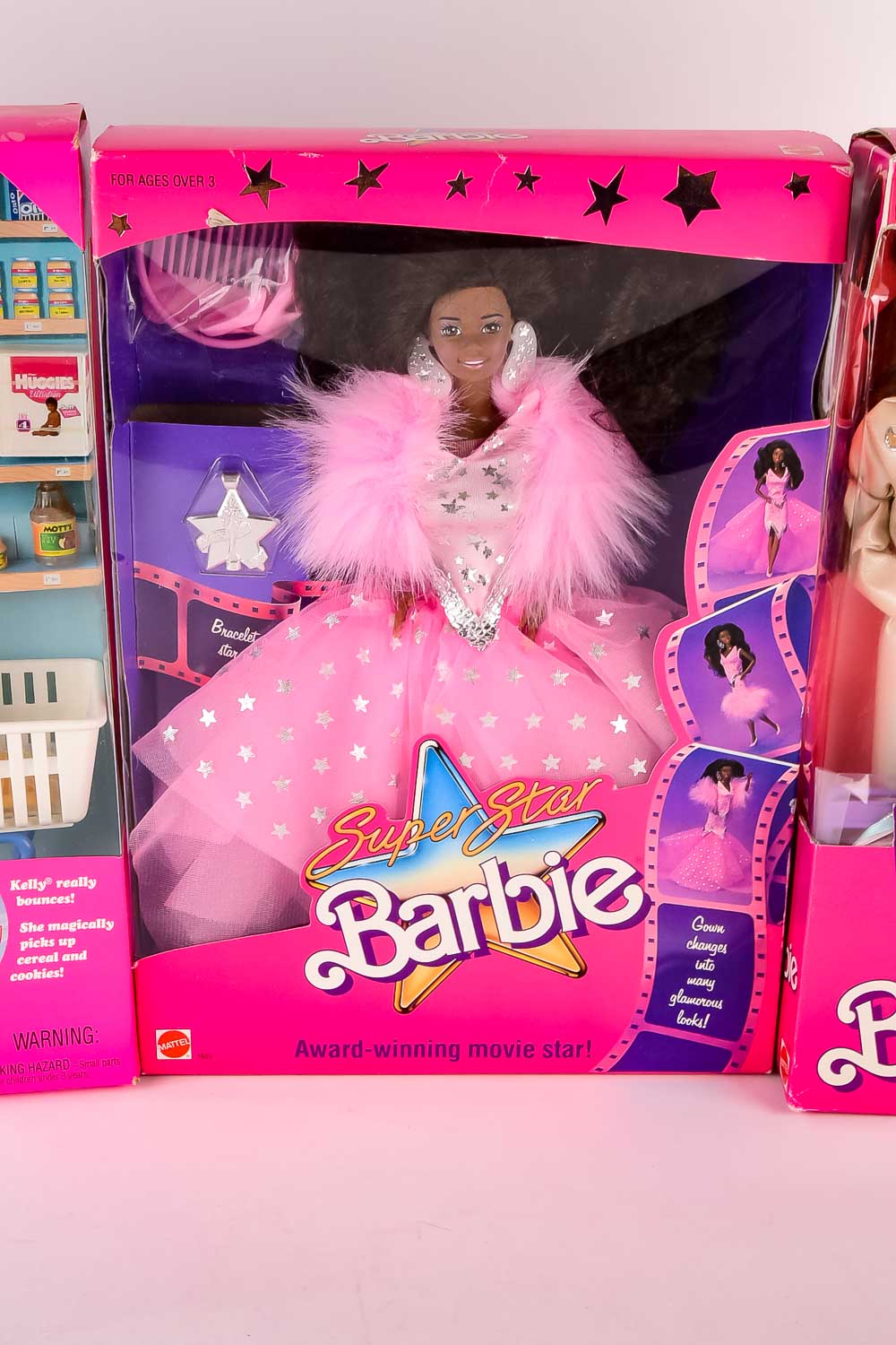 Six Assorted Barbies Modern and Vintage