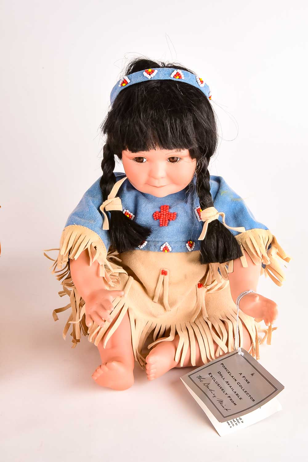 Perillo Artifacts Porcelain Native American Dolls