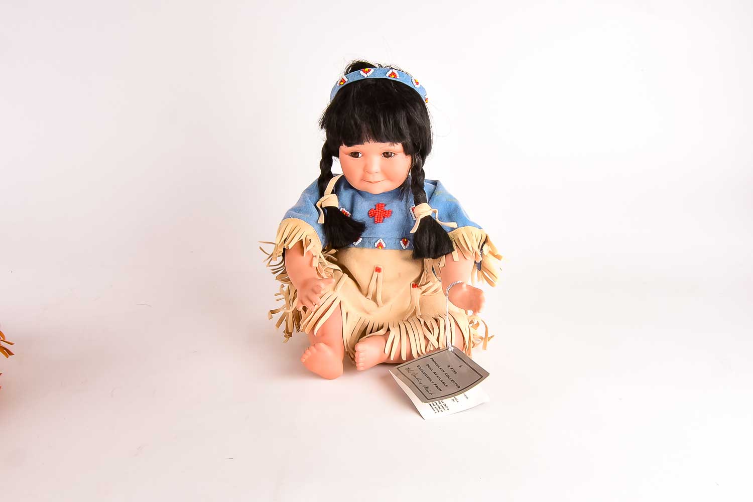 Perillo Artifacts Porcelain Native American Dolls