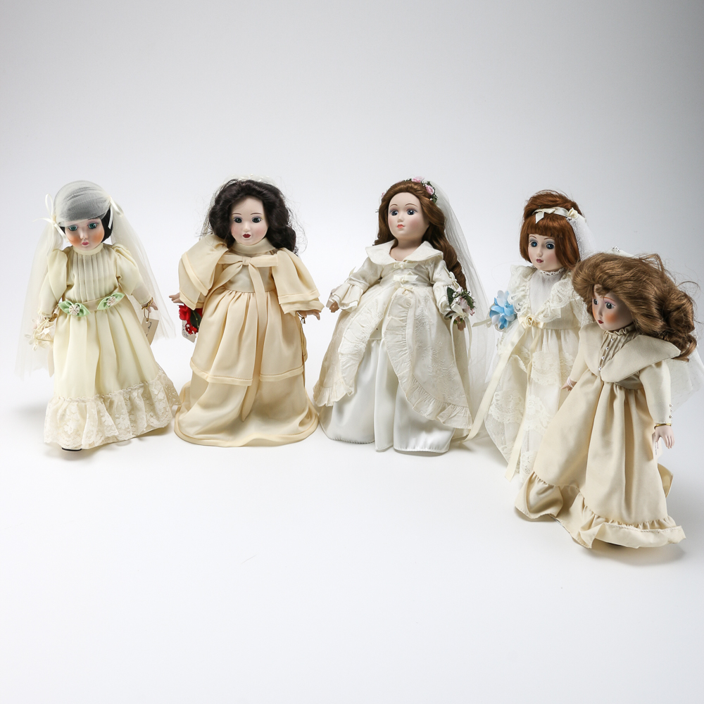 Danbury Mint Bride Dolls