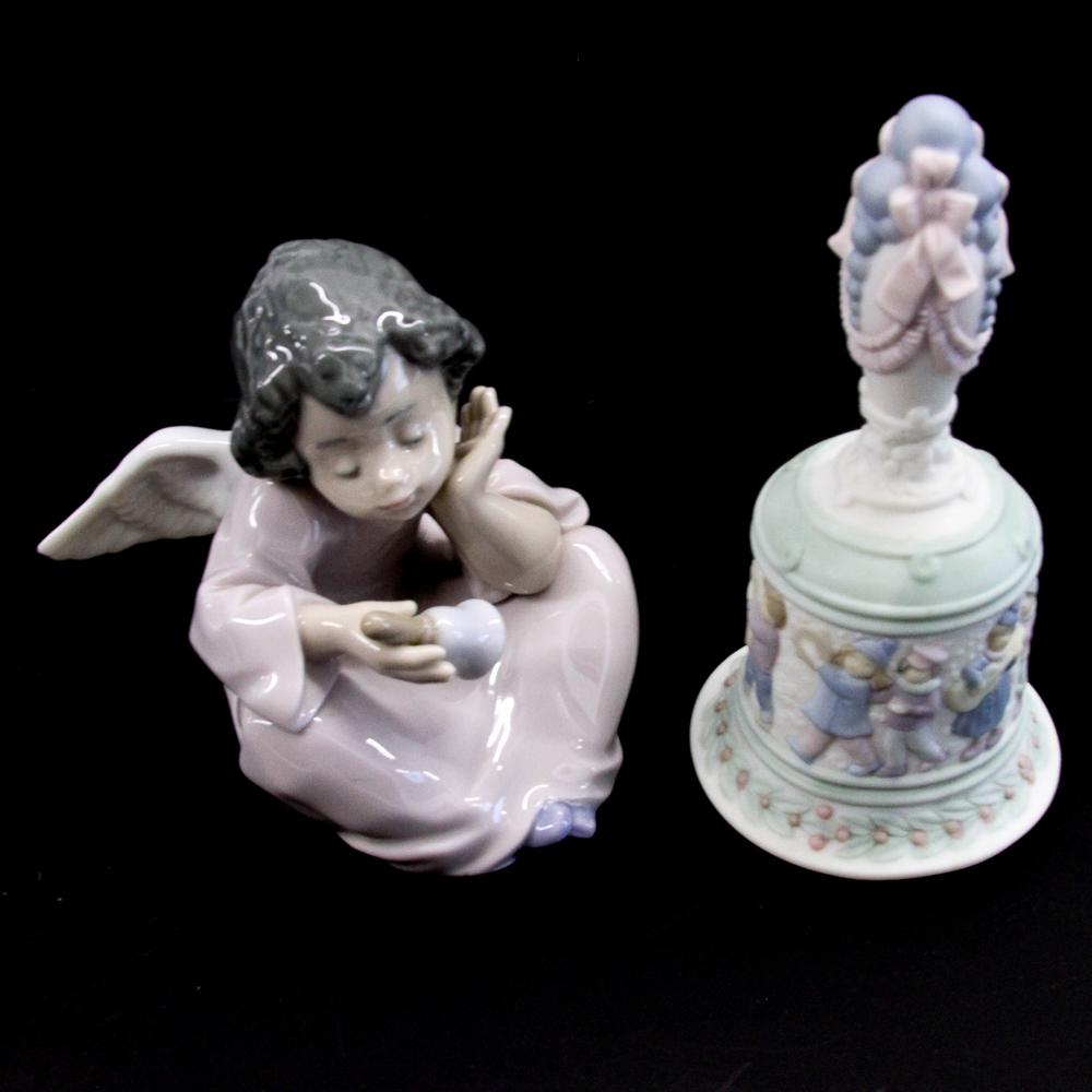 Lladro Figurines "Heavenly Chimes" and "Campanita Serenata"