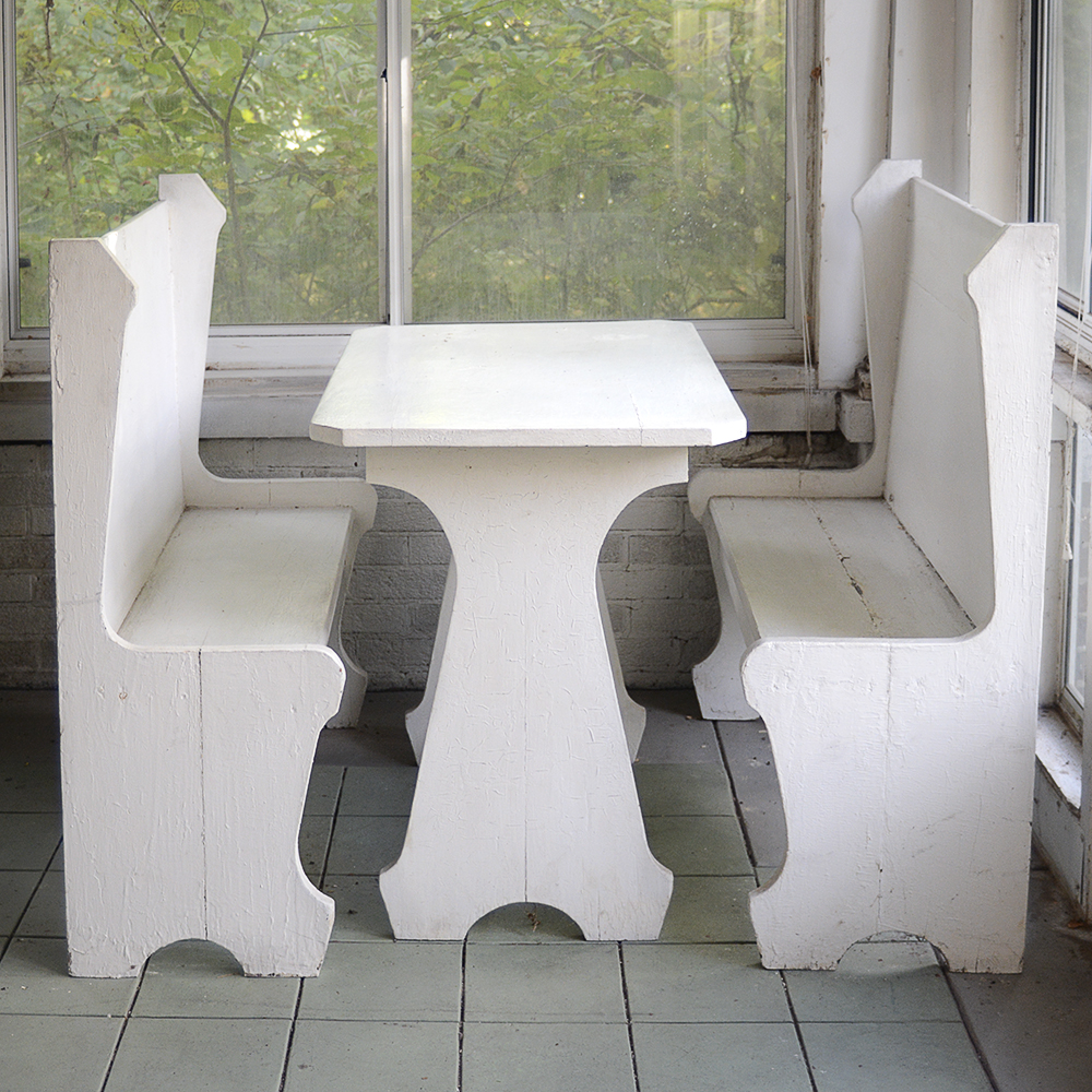 Vintage Dining Table and Benches