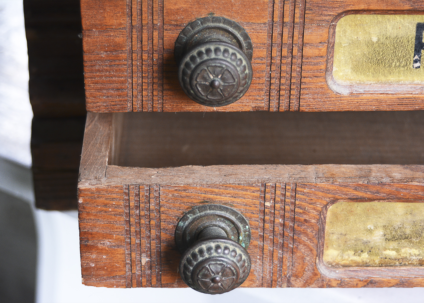 Antique Clark's Salesman Sample Spool Cabinet