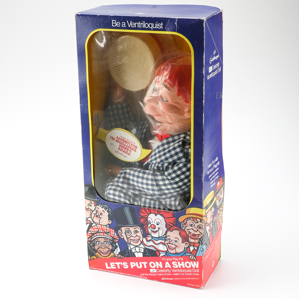 Vintage "Mortimer Snerd" Ventriloquist Doll in Original Box