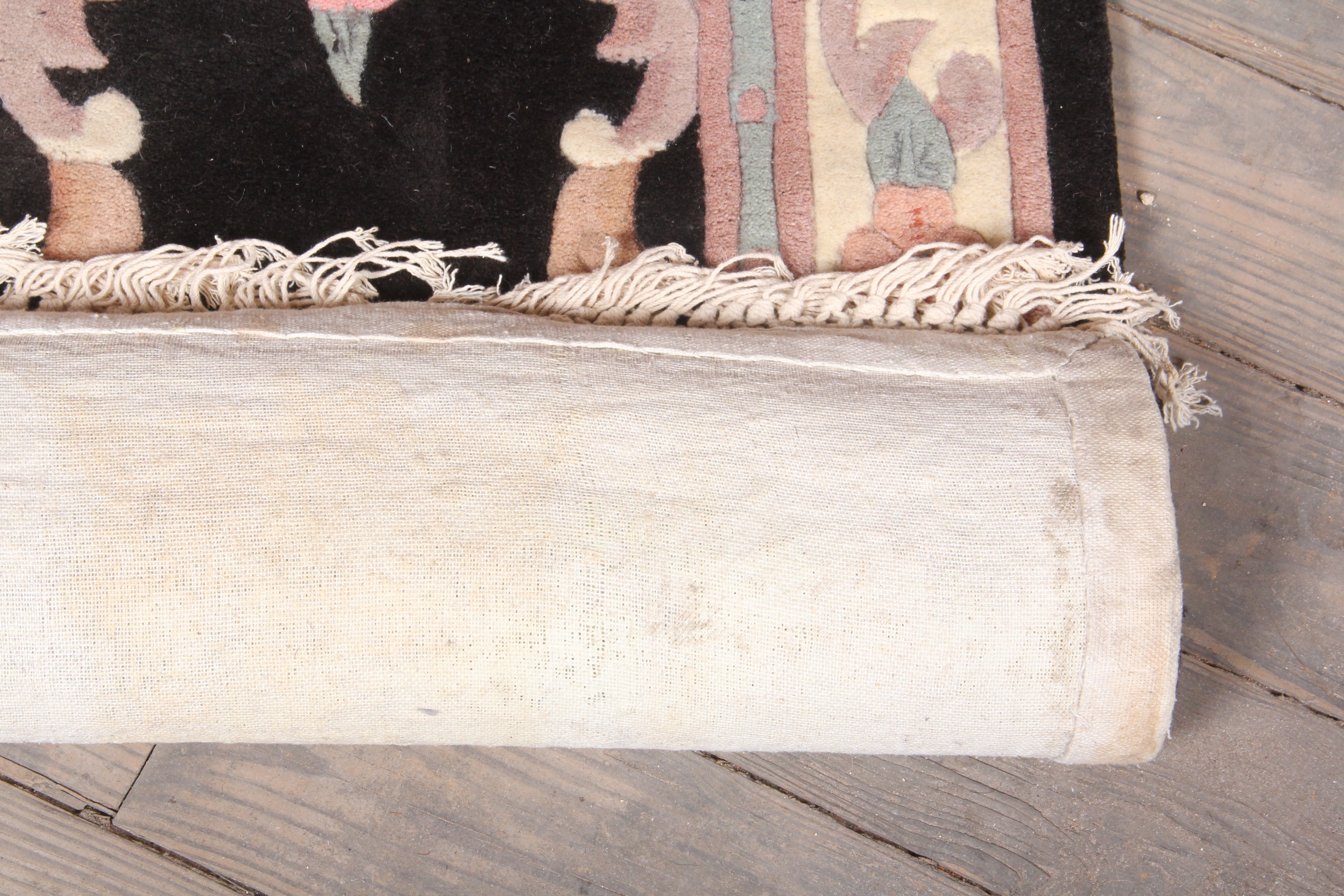 Machine Knotted Chinese-Style Carved Wool Runner