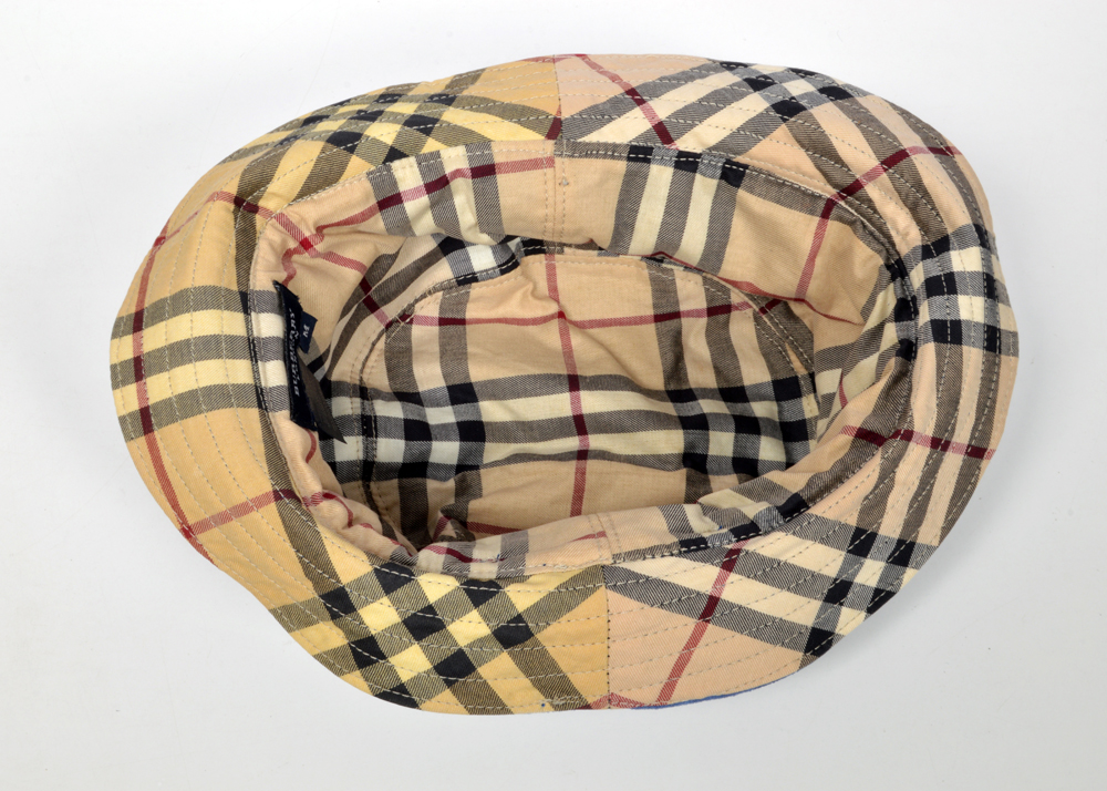 Blue Suede Burberry Hat