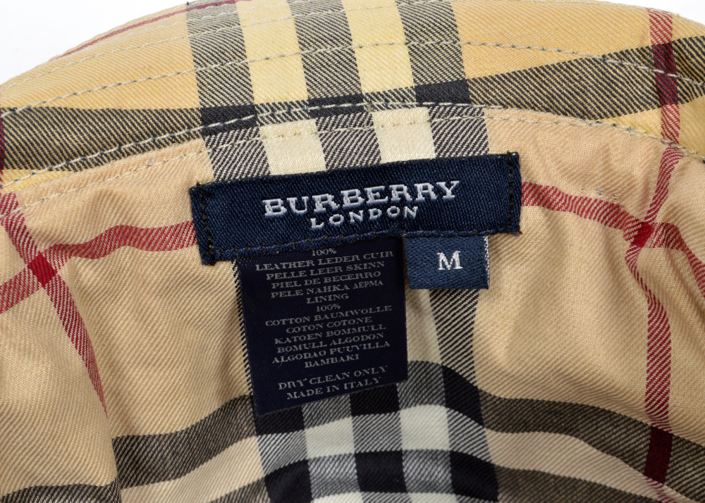 Blue Suede Burberry Hat