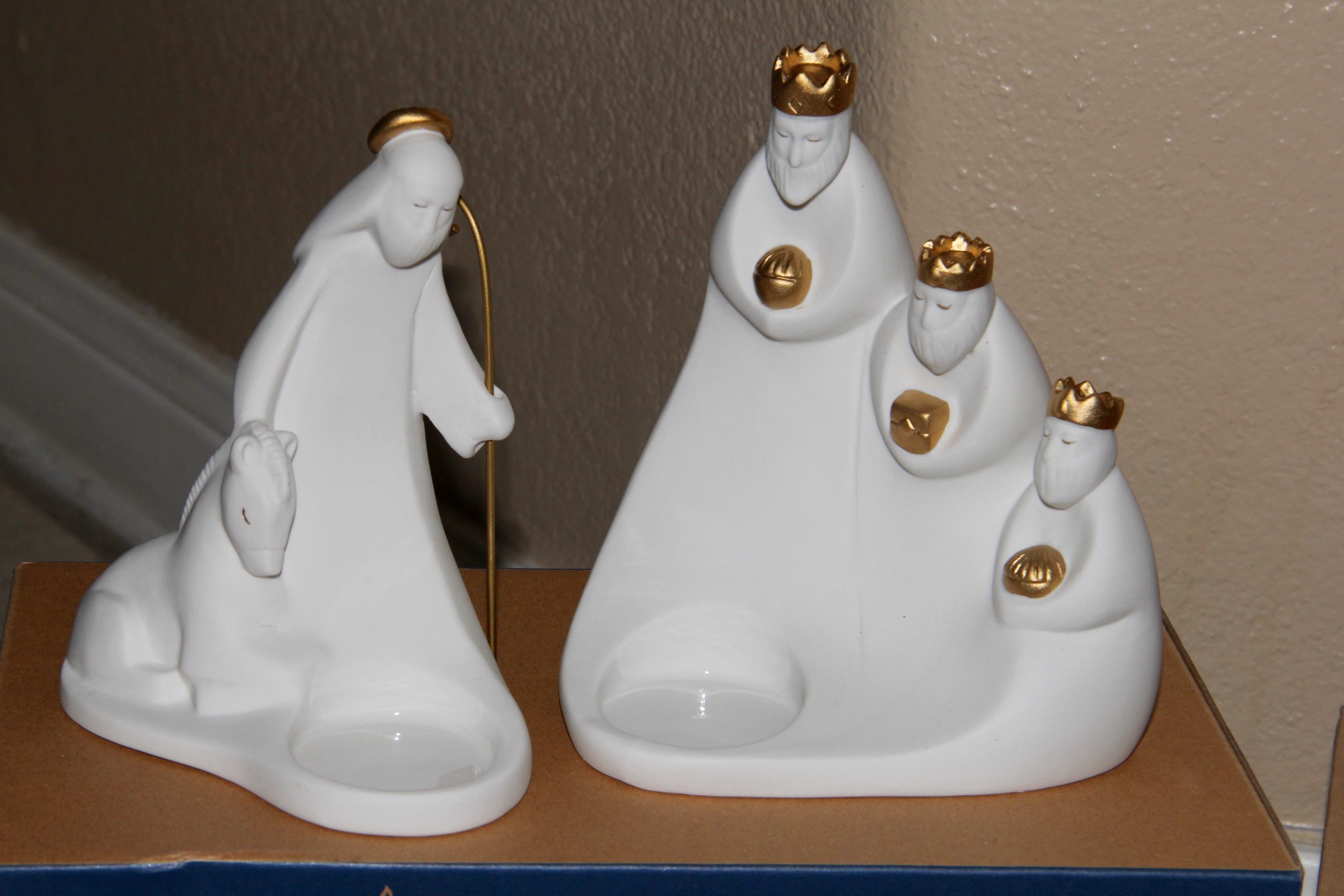 PartyLite Holiday Decor and Beige Silk Curtains