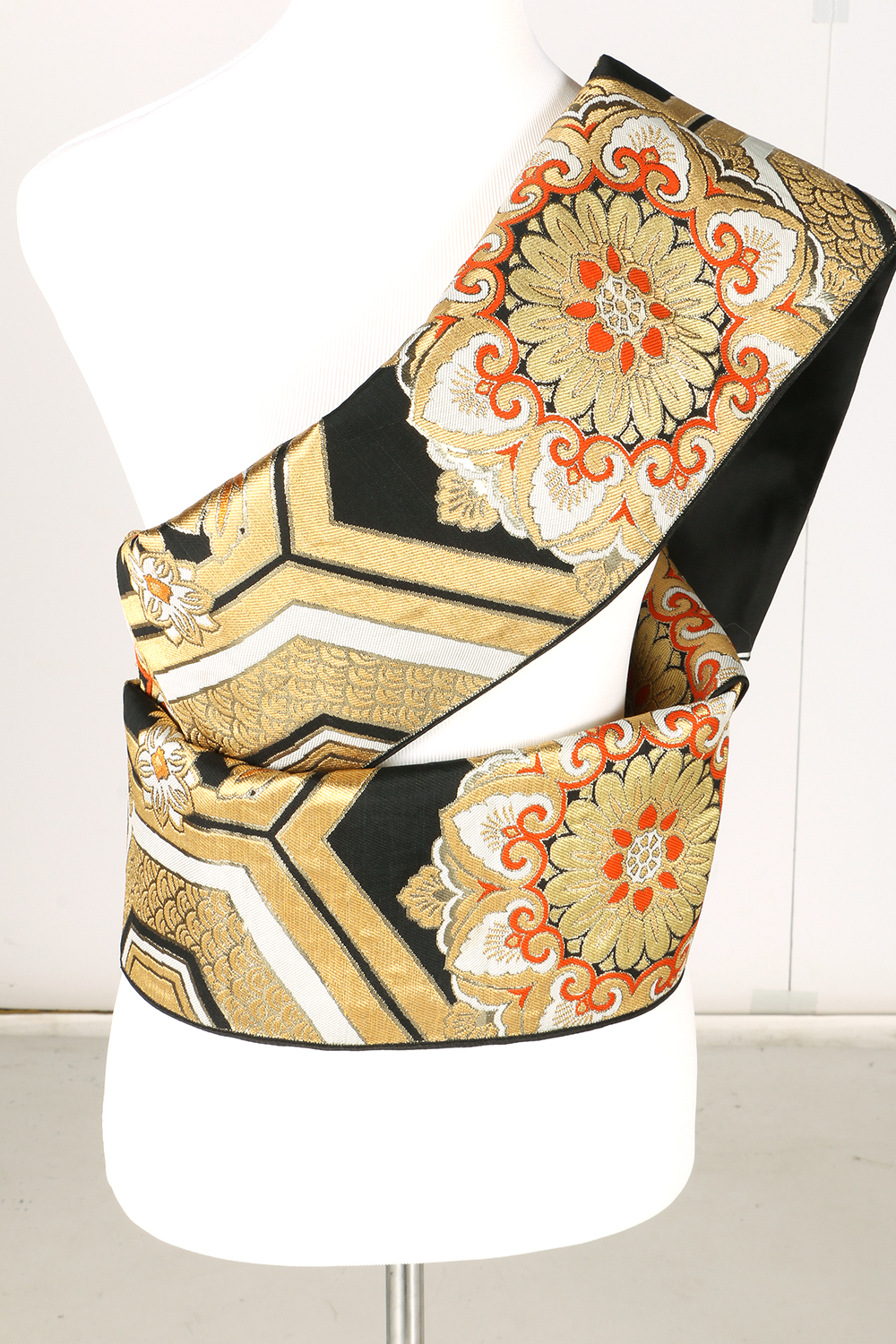 Three Japanese Obis with Metallic Threads