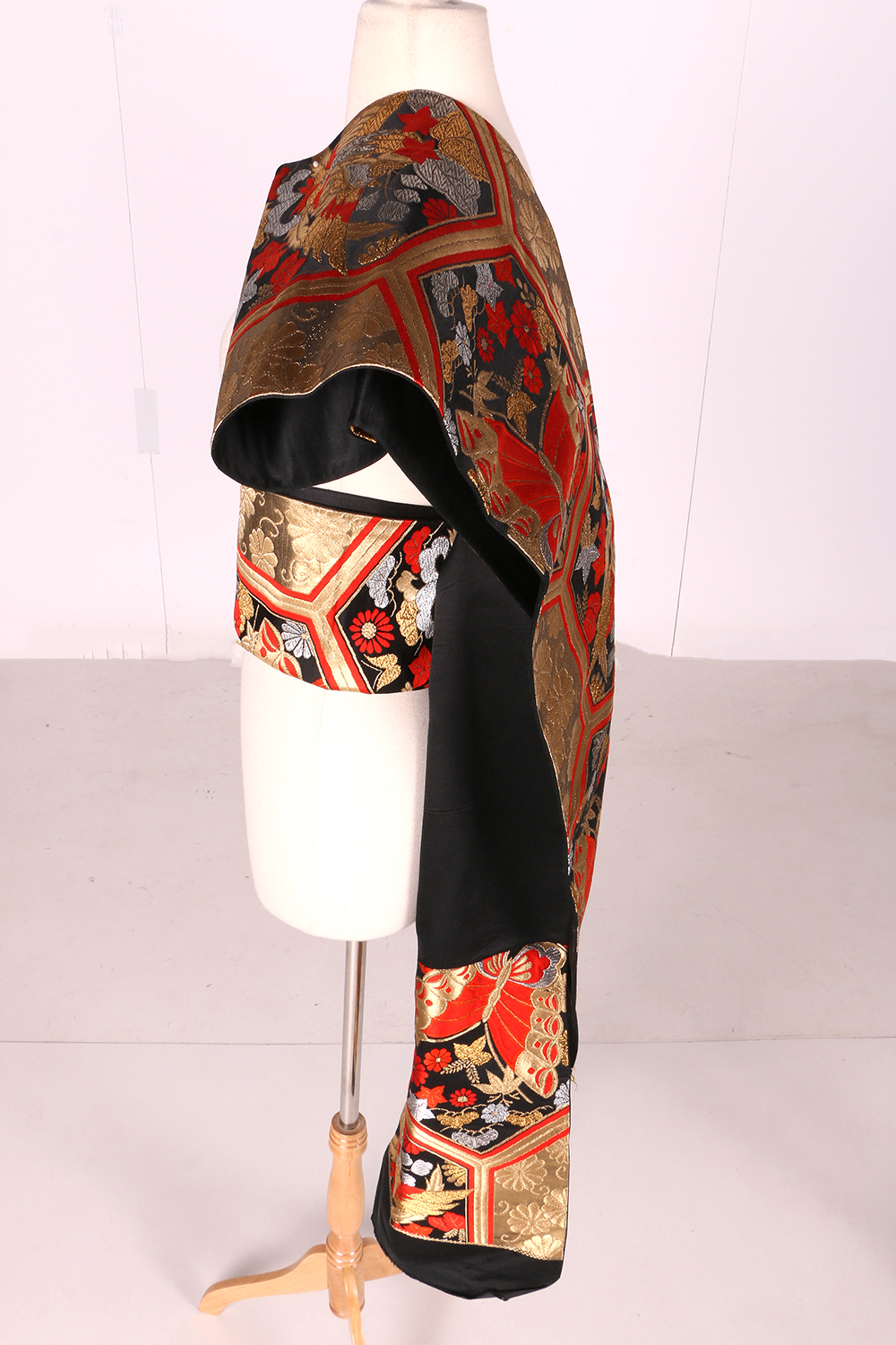 Three Japanese Obis with Metallic Threads